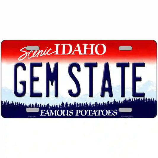 Gem State Idaho Metal Sign