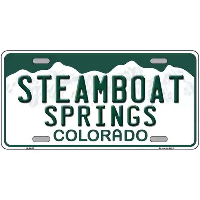 Steamboat Springs Colorado Metal Sign