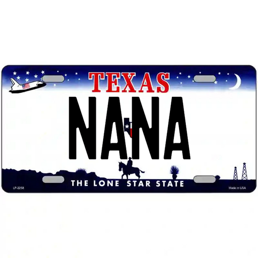 Nana Texas Metal Sign