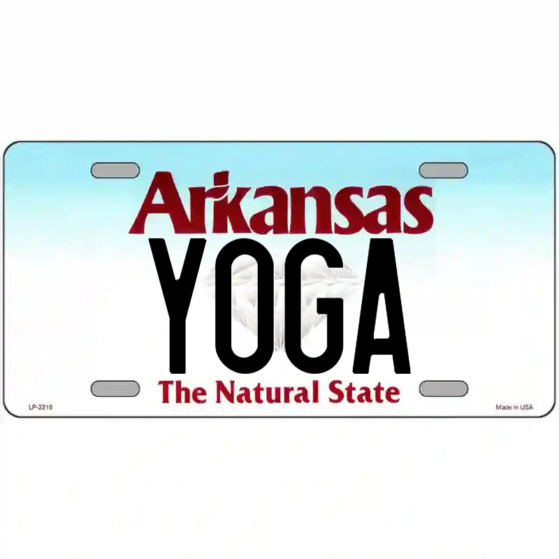 Yoga Arkansas Metal Sign