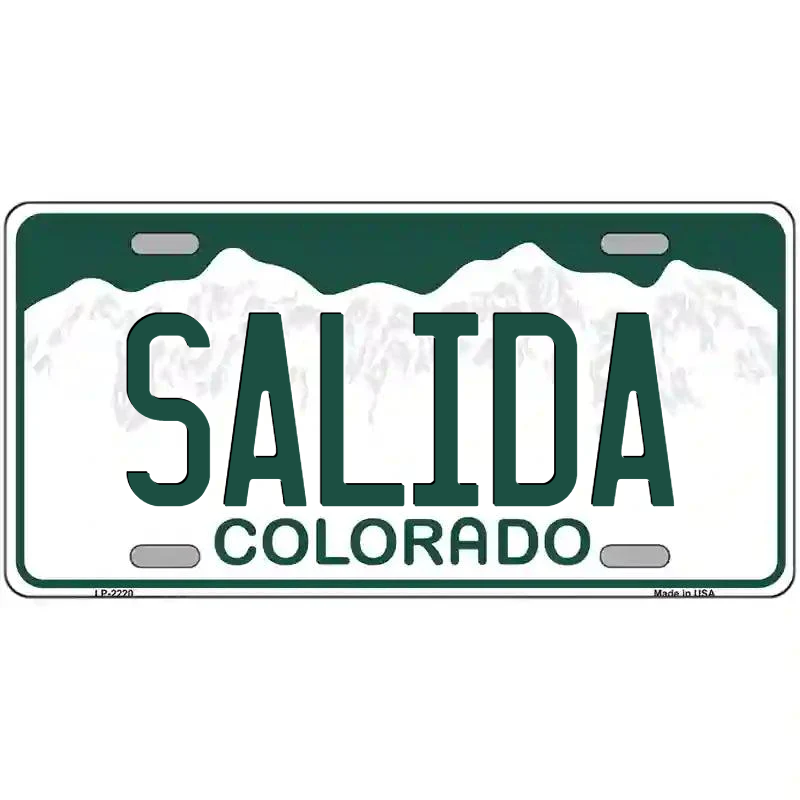 Salida Colorado Metal Sign