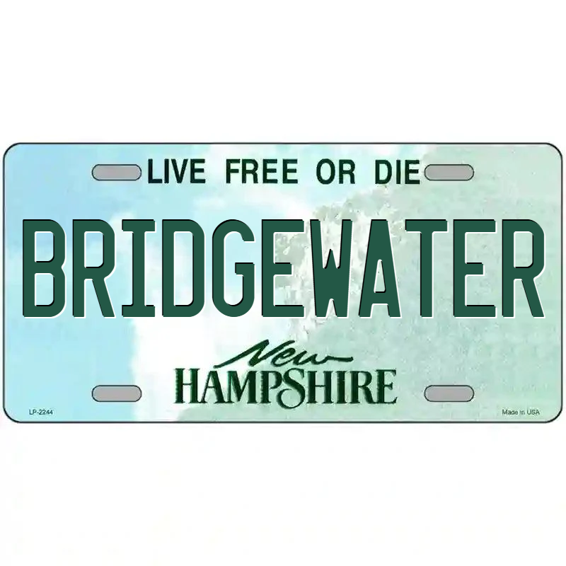 Bridgewater New Hampshire Metal Sign
