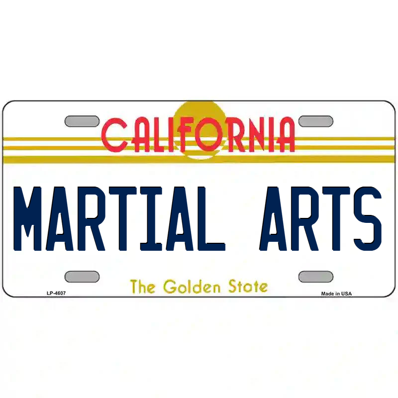 Martial Arts California Metal Sign