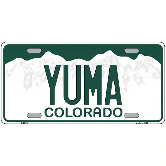 Yuma Colorado Metal Sign