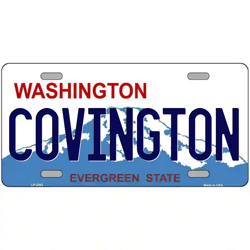 Covington Washington Metal Sign