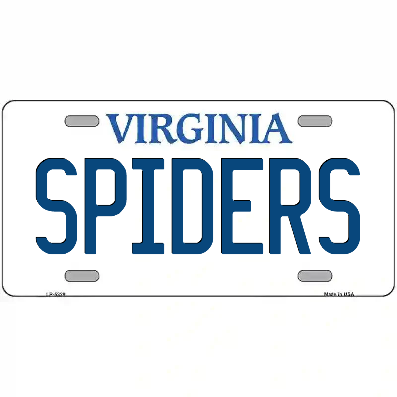 Spiders Virginia Metal Sign