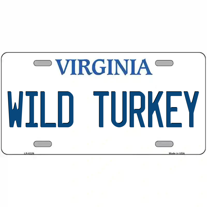 Wild Turkey Virginia Metal Sign