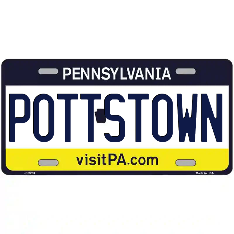 Pottstown Pennsylvania Metal Sign