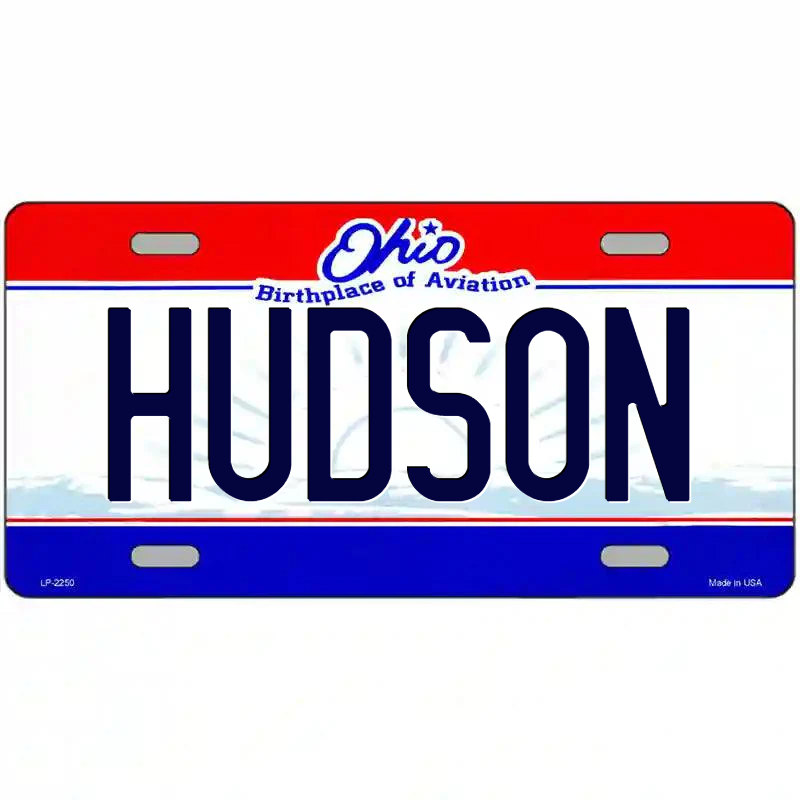 Hudson Ohio Metal Sign