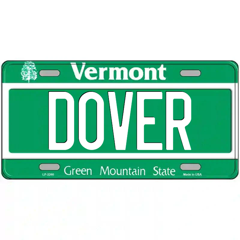 Dover Vermont Metal Sign