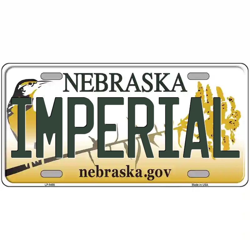 Imperial Nebraska Metal Sign