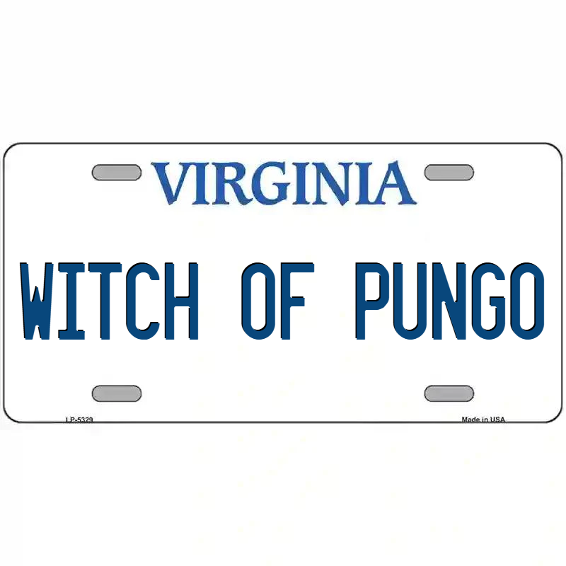 Witch of Pungo Virginia Metal Sign