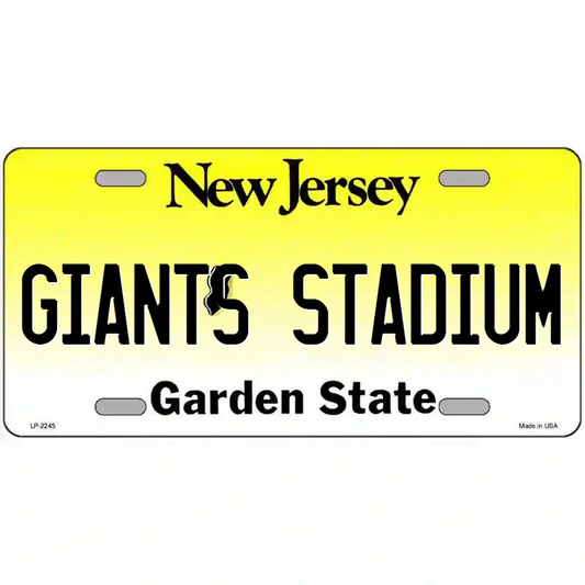 Giants Stadium New Jersey Metal Sign