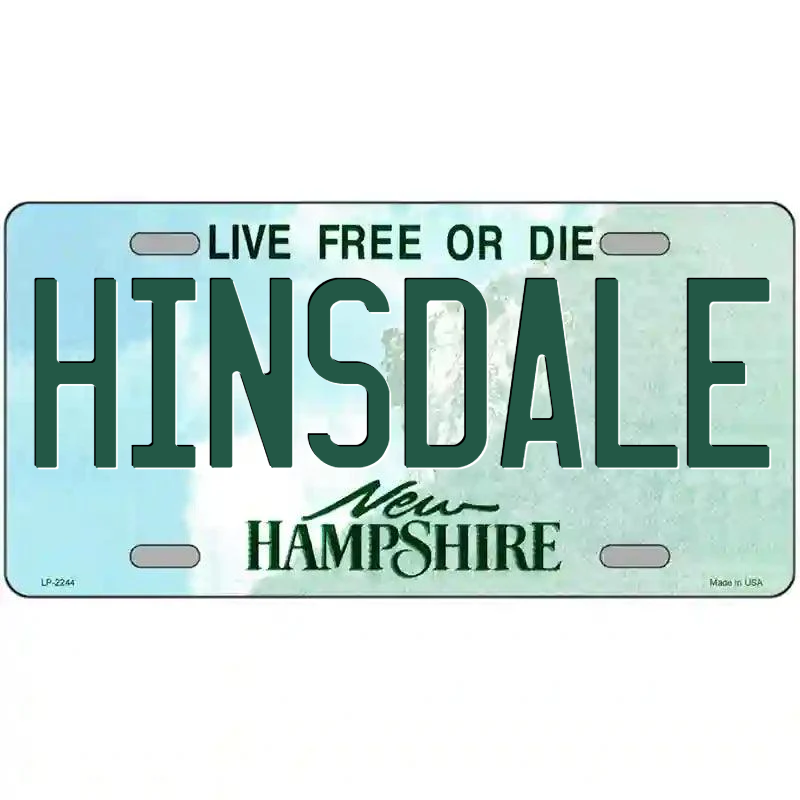 Hinsdale New Hampshire Metal Sign