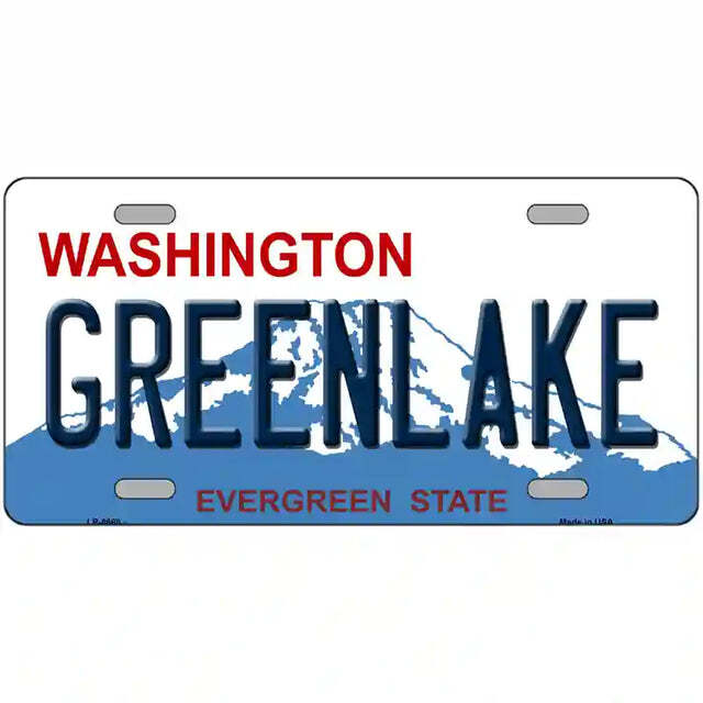 Greenlake Washington Metal Sign