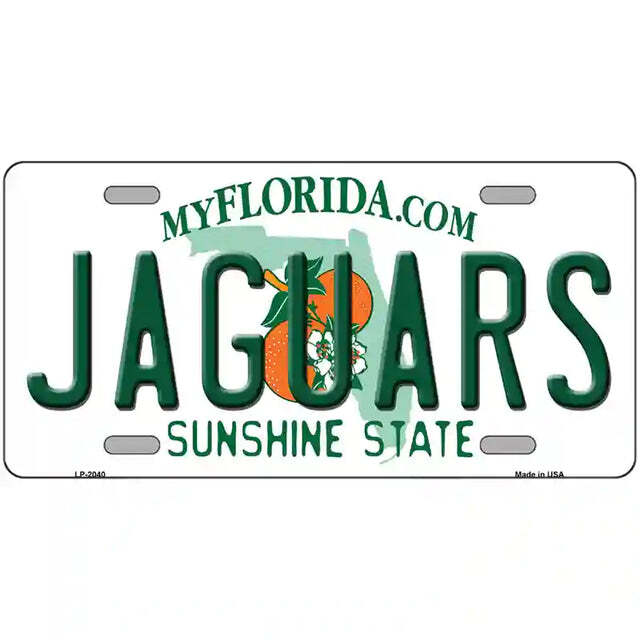 Jaguars Florida Metal Sign