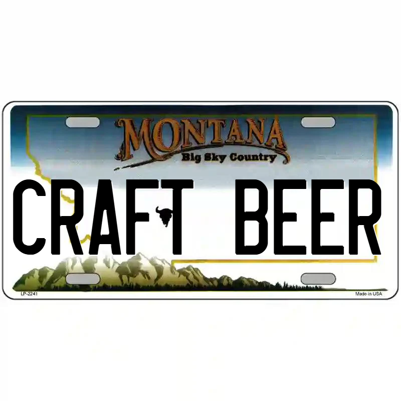 Craft Beer Montana Metal Sign