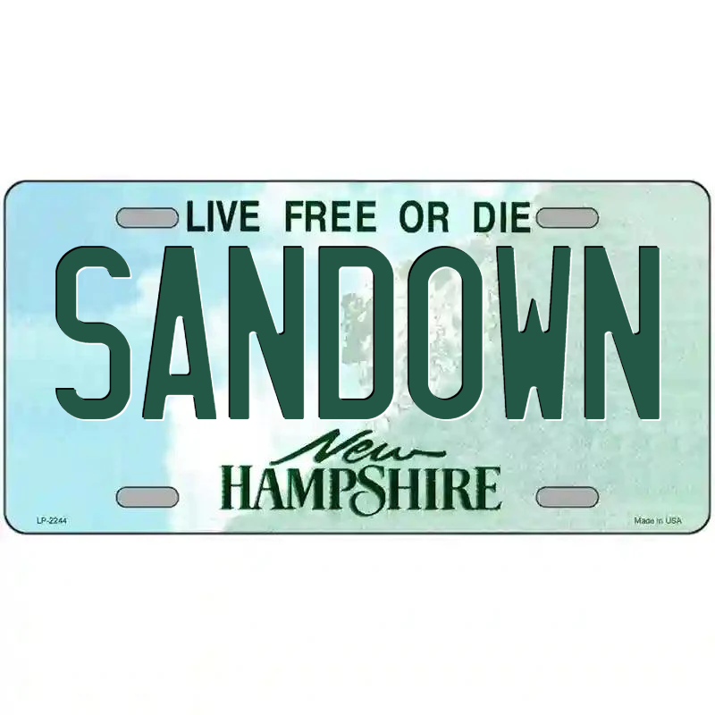 Sandown New Hampshire Metal Sign