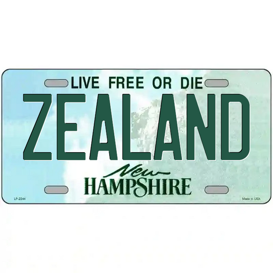 Zealand New Hampshire Metal Sign