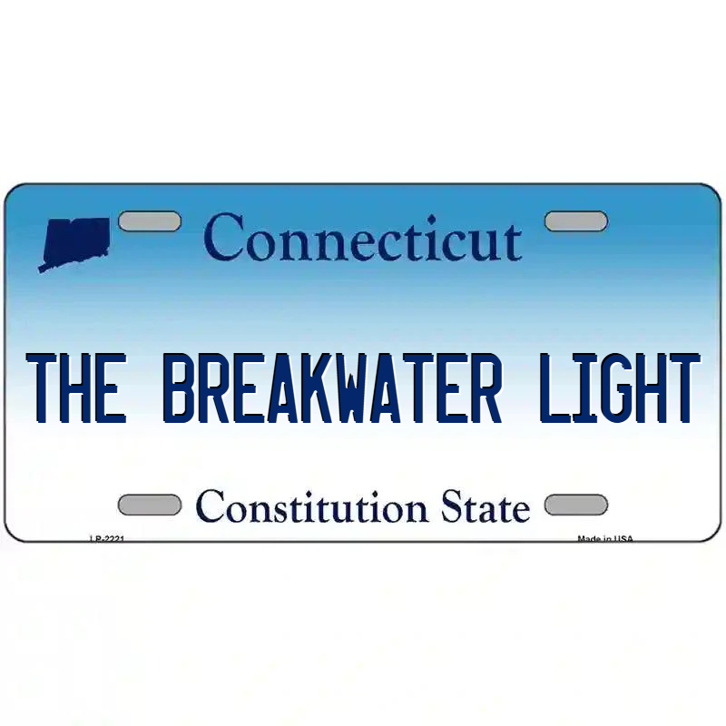 The Breakwater Lake Connecticut Metal Sign