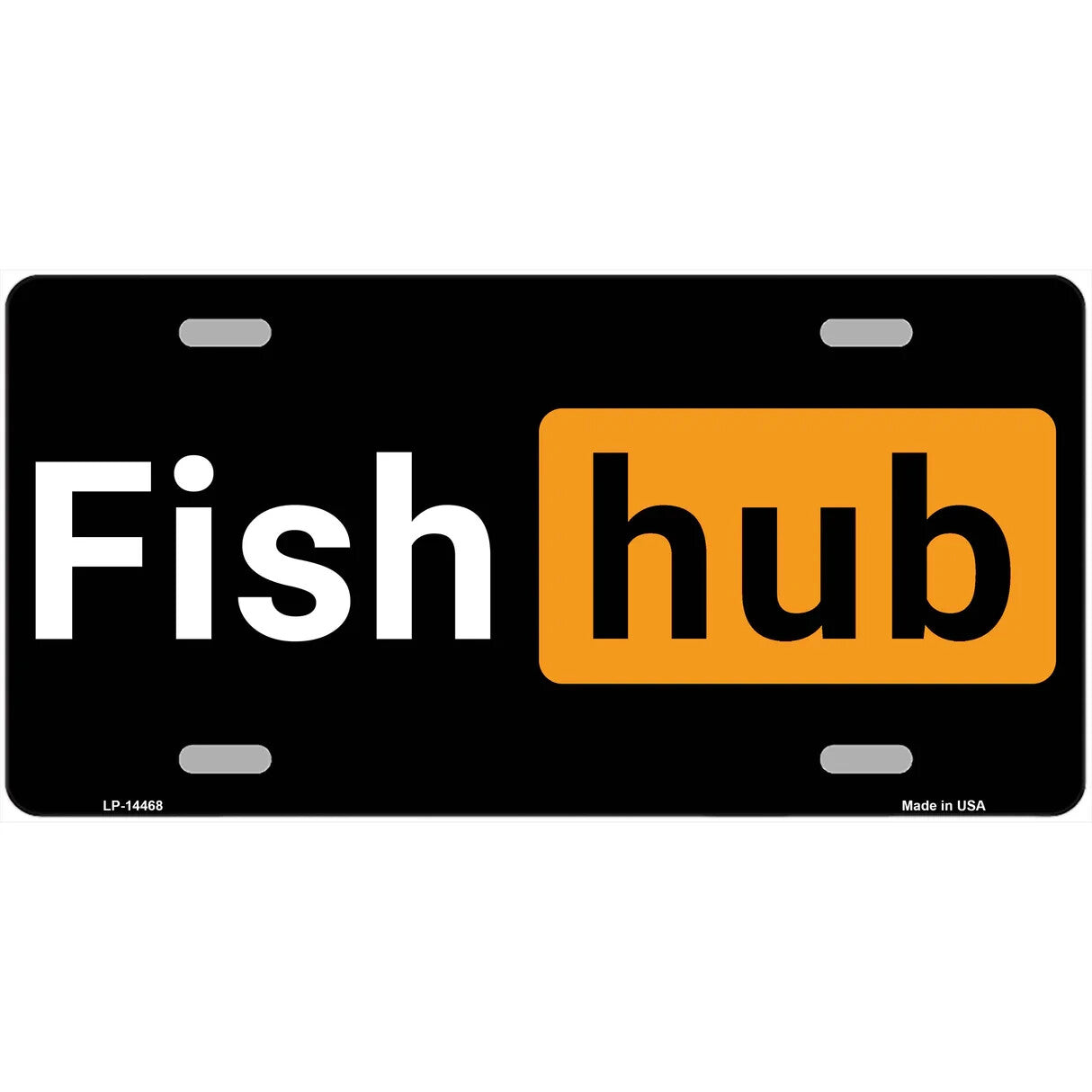 Fish hub Metal Sign