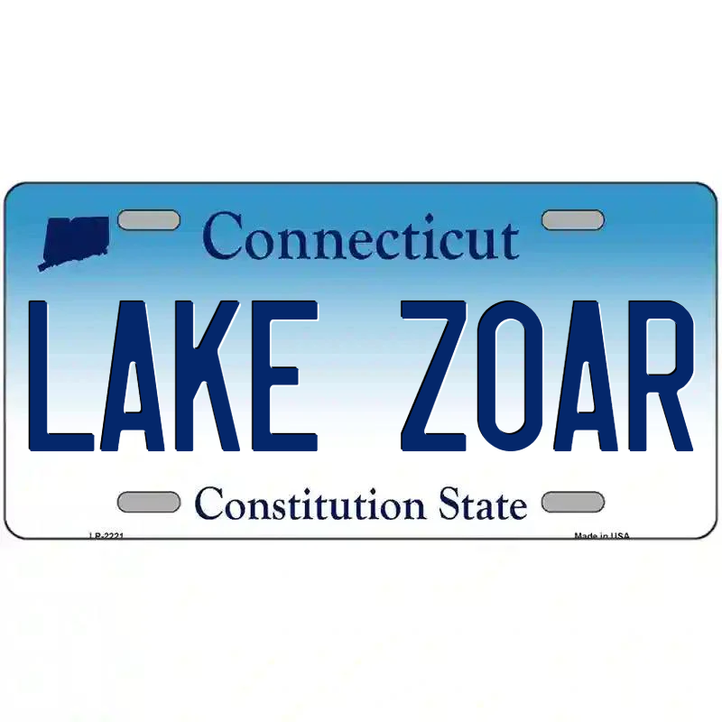 Lake Zoar Connecticut Metal Sign