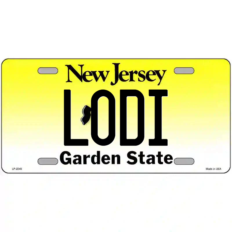 Lodi New Jersey Metal Sign