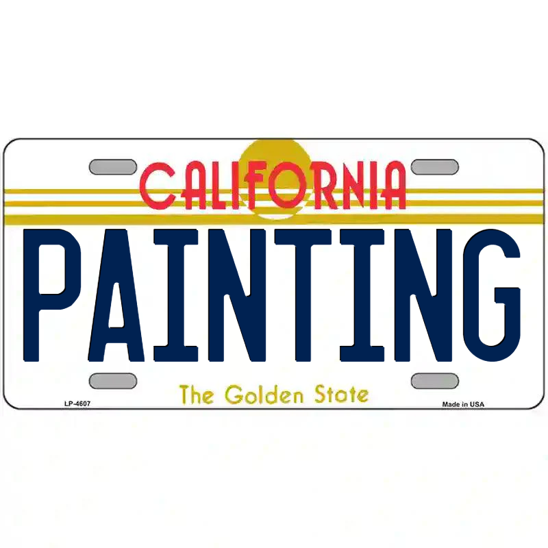 Painting California Metal Sign