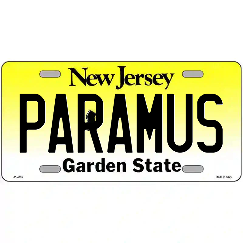 Paramus New Jersey Metal Sign