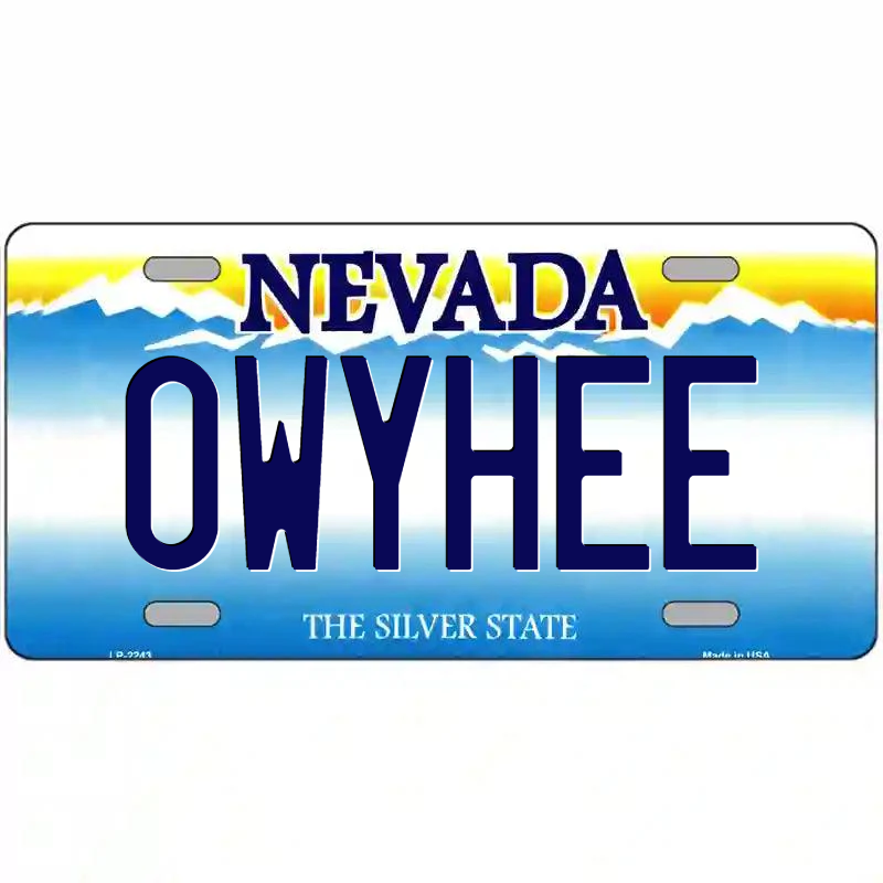 Owyhee Nevada Metal Sign