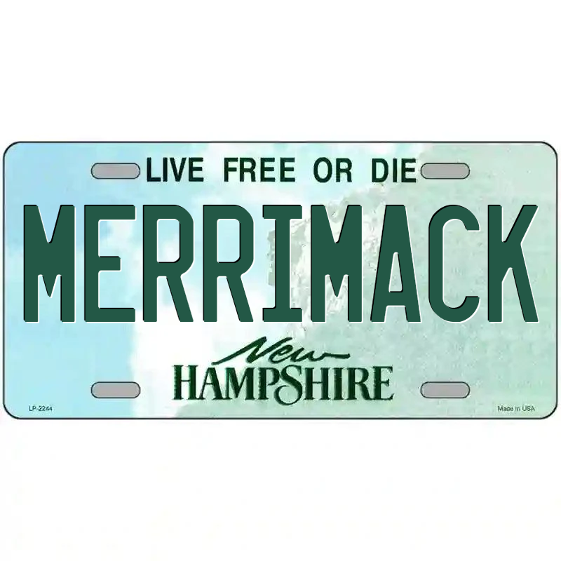 Merrimack New Hampshire Metal Sign