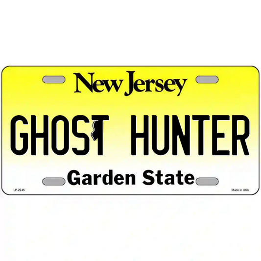 Ghost Hunter New Jersey Metal Sign