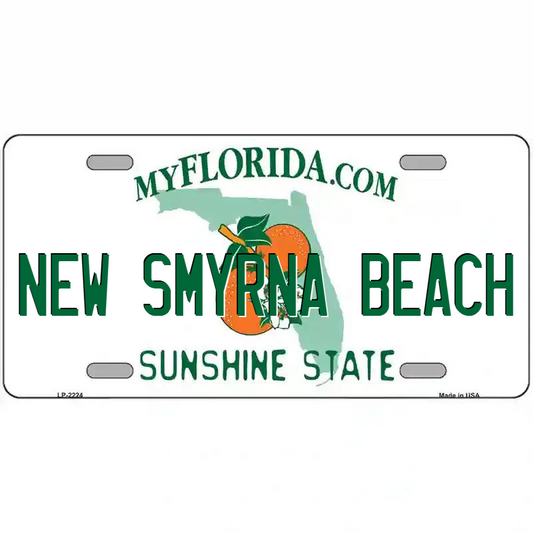 New Smyrna Beach Florida Metal Sign