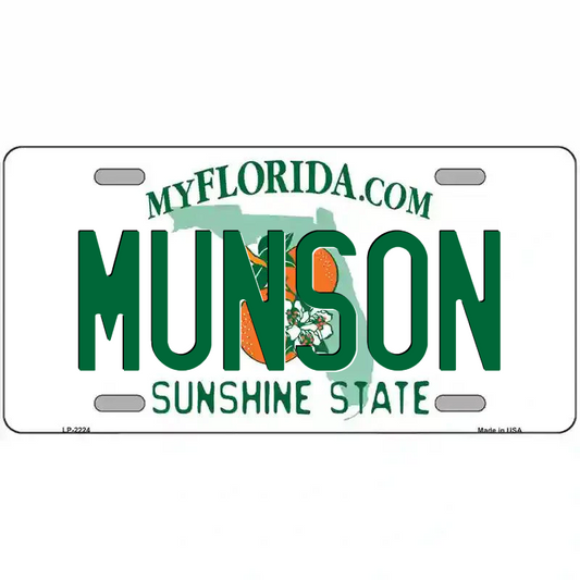Munson Florida Metal Sign