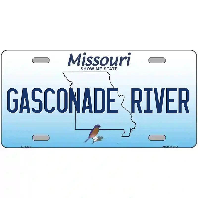Gasconade River Missouri Metal Sign