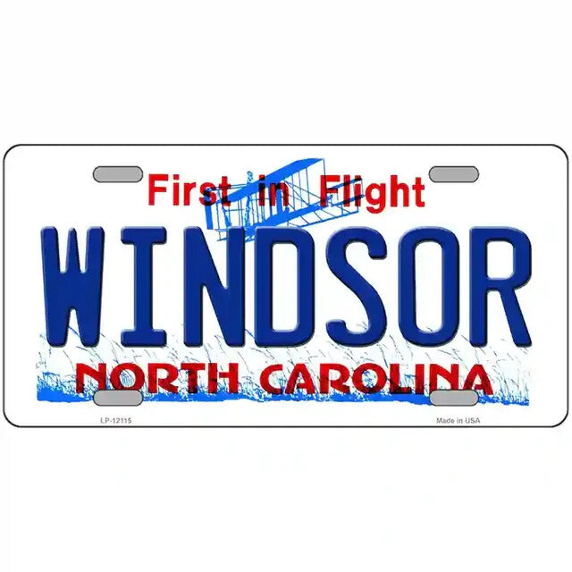 Windsor North Carolina Metal Sign