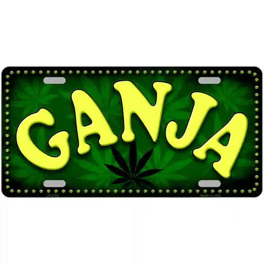 Ganja Metal Sign