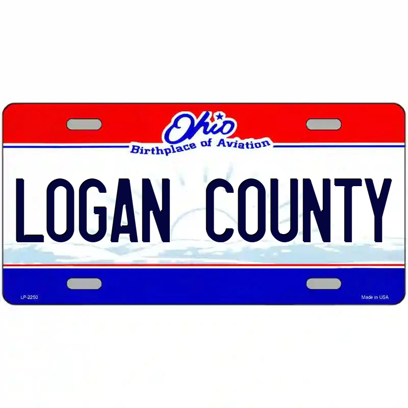 Logan County Ohio Metal Sign