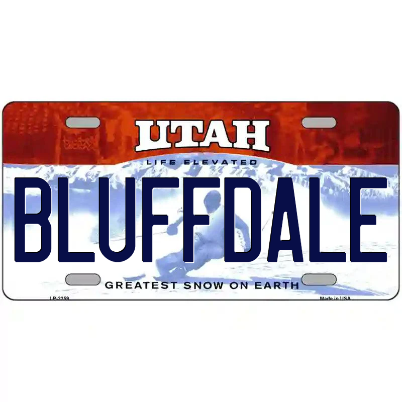 Bluffdale Utah Metal Sign