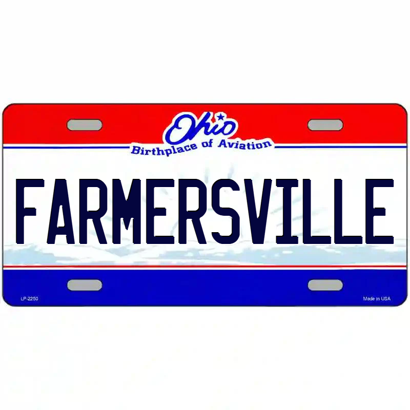 Farmersville Ohio Metal Sign