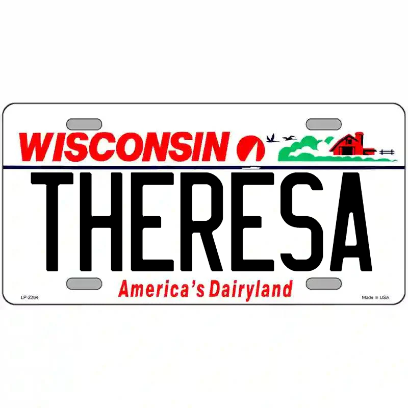 Theresa Wisconsin Metal Sign