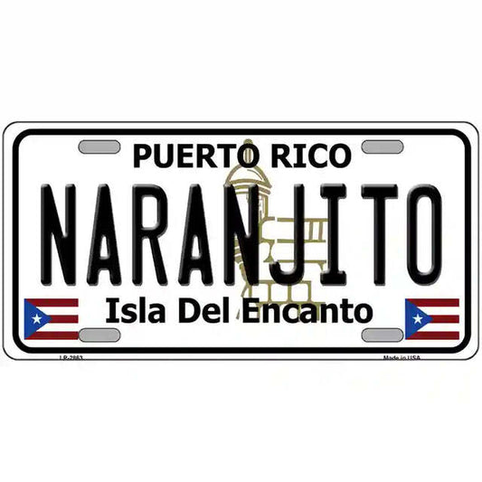 Naranjito Puerto Rico Metal Sign