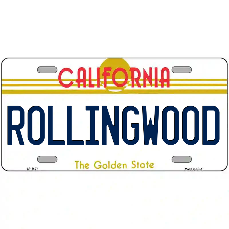 Rollingwood California Metal Sign