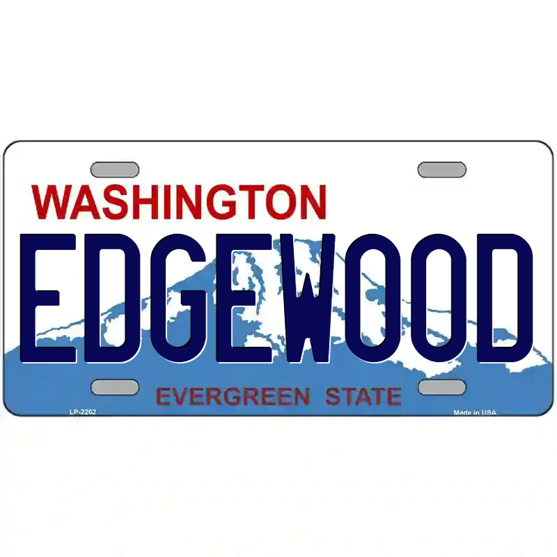 Edgewood Washington Metal Sign