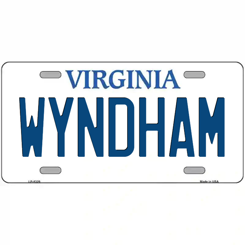 Wyndham Virginia Metal Sign