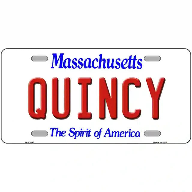Quincy Massachusetts Metal Sign