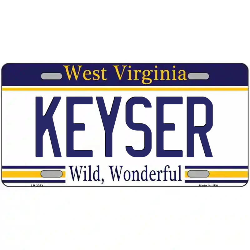 Keyser West Virginia Metal Sign