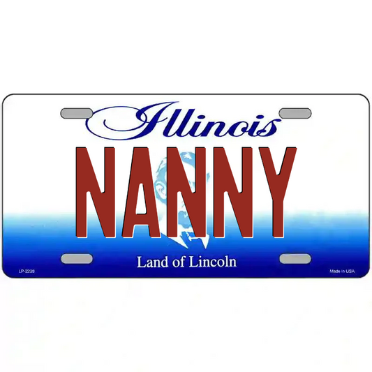 Nanny Illinois Metal Sign