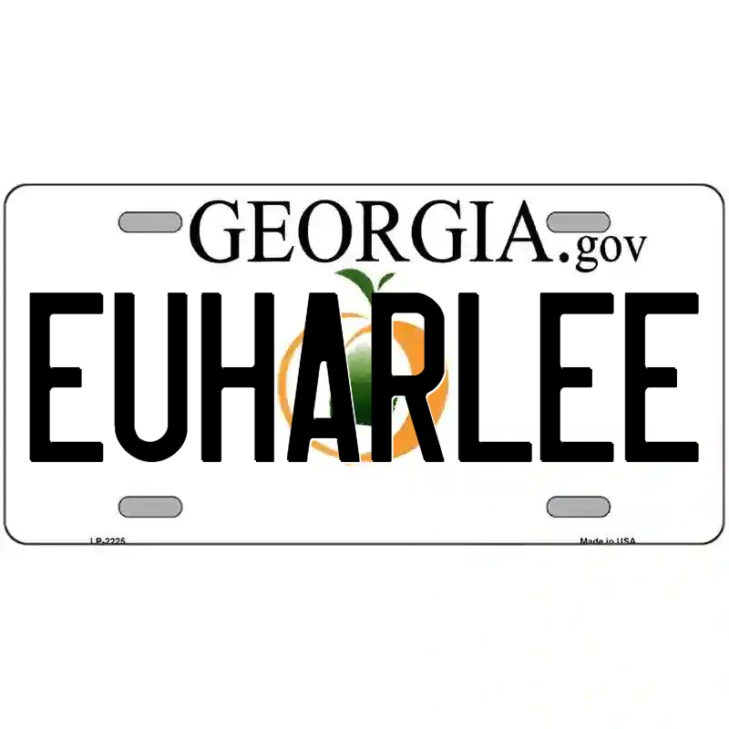 Euharlee Georgia Metal Sign