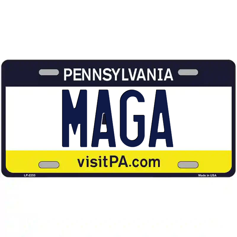 MAGA Pennsylvania Metal Sign